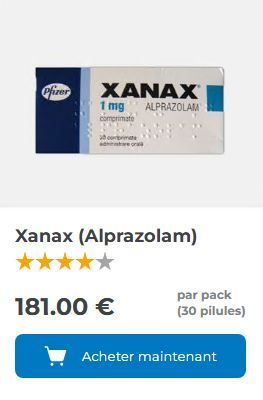 Générique de Xanax : Alprazolam  .
